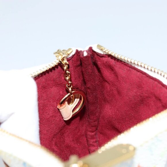 LOUIS VUITTON Monogram Multicolor Pochette MM Pouch White M60028 LV Auth gh1170V - Picture 13 of 16